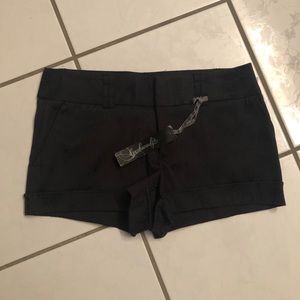 Ladies size small black dressy shorts
